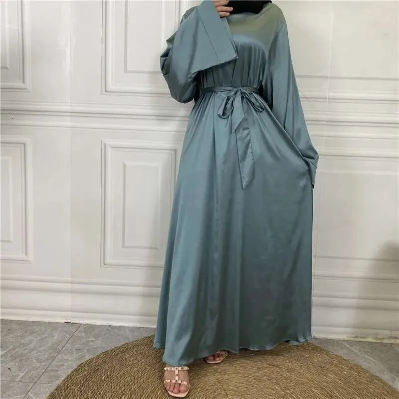 Women Modest Abaya Ramadan Simple Maxi Robe Turkey Kaftan Islamic Clothing Muslim Caftan