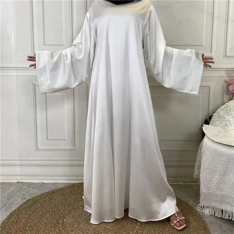 Women Modest Abaya Ramadan Simple Maxi Robe Turkey Kaftan Islamic Clothing Muslim Caftan