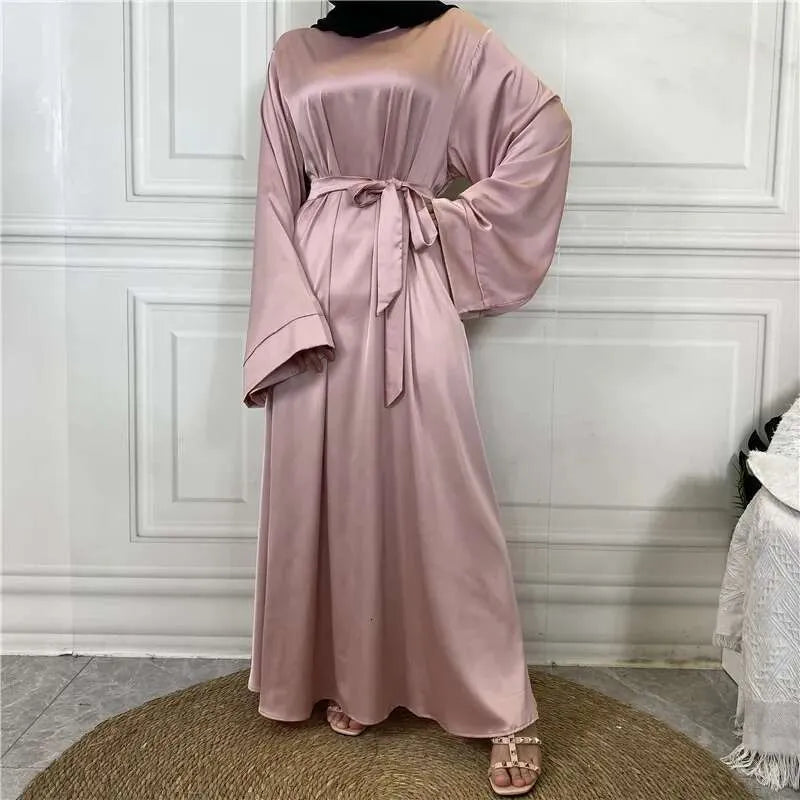 Women Modest Abaya Ramadan Simple Maxi Robe Turkey Kaftan Islamic Clothing Muslim Caftan