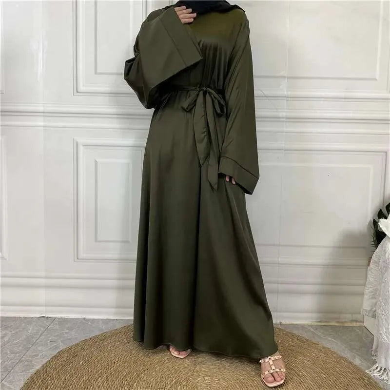 Women Modest Abaya Ramadan Simple Maxi Robe Turkey Kaftan Islamic Clothing Muslim Caftan