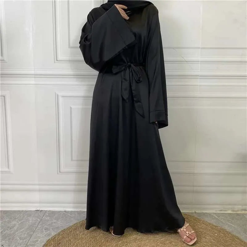 Women Modest Abaya Ramadan Simple Maxi Robe Turkey Kaftan Islamic Clothing Muslim Caftan