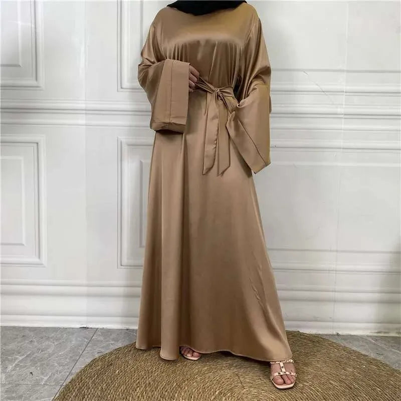 Women Modest Abaya Ramadan Simple Maxi Robe Turkey Kaftan Islamic Clothing Muslim Caftan