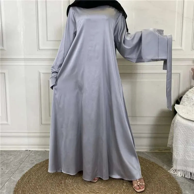 Women Modest Abaya Ramadan Simple Maxi Robe Turkey Kaftan Islamic Clothing Muslim Caftan