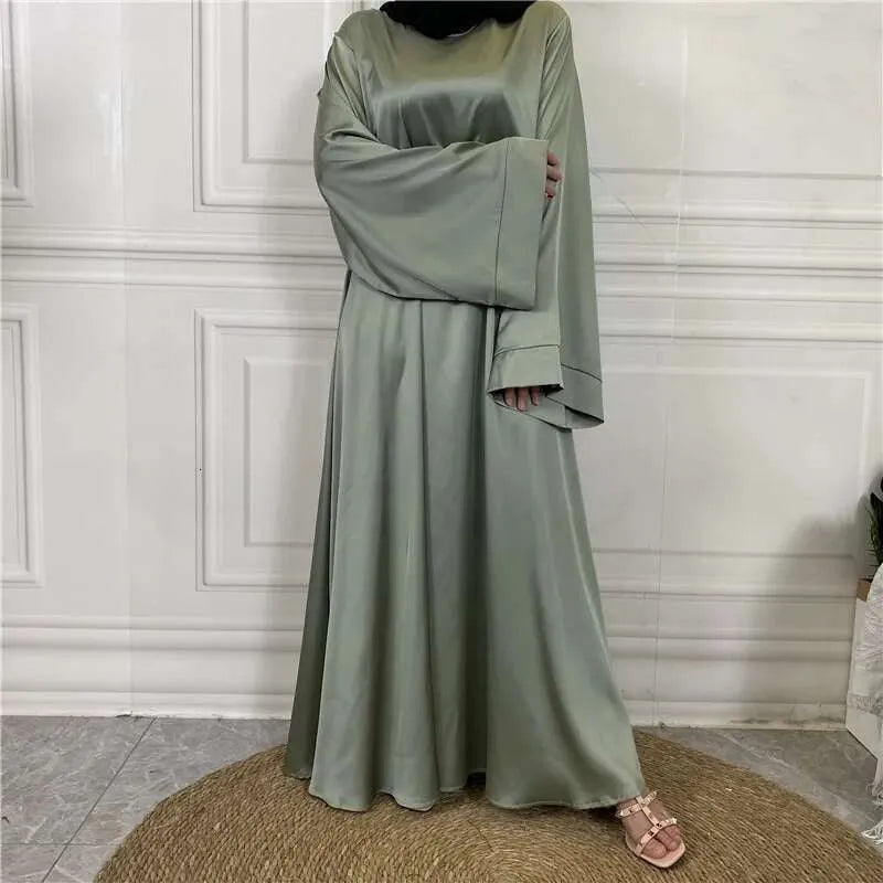 Women Modest Abaya Ramadan Simple Maxi Robe Turkey Kaftan Islamic Clothing Muslim Caftan