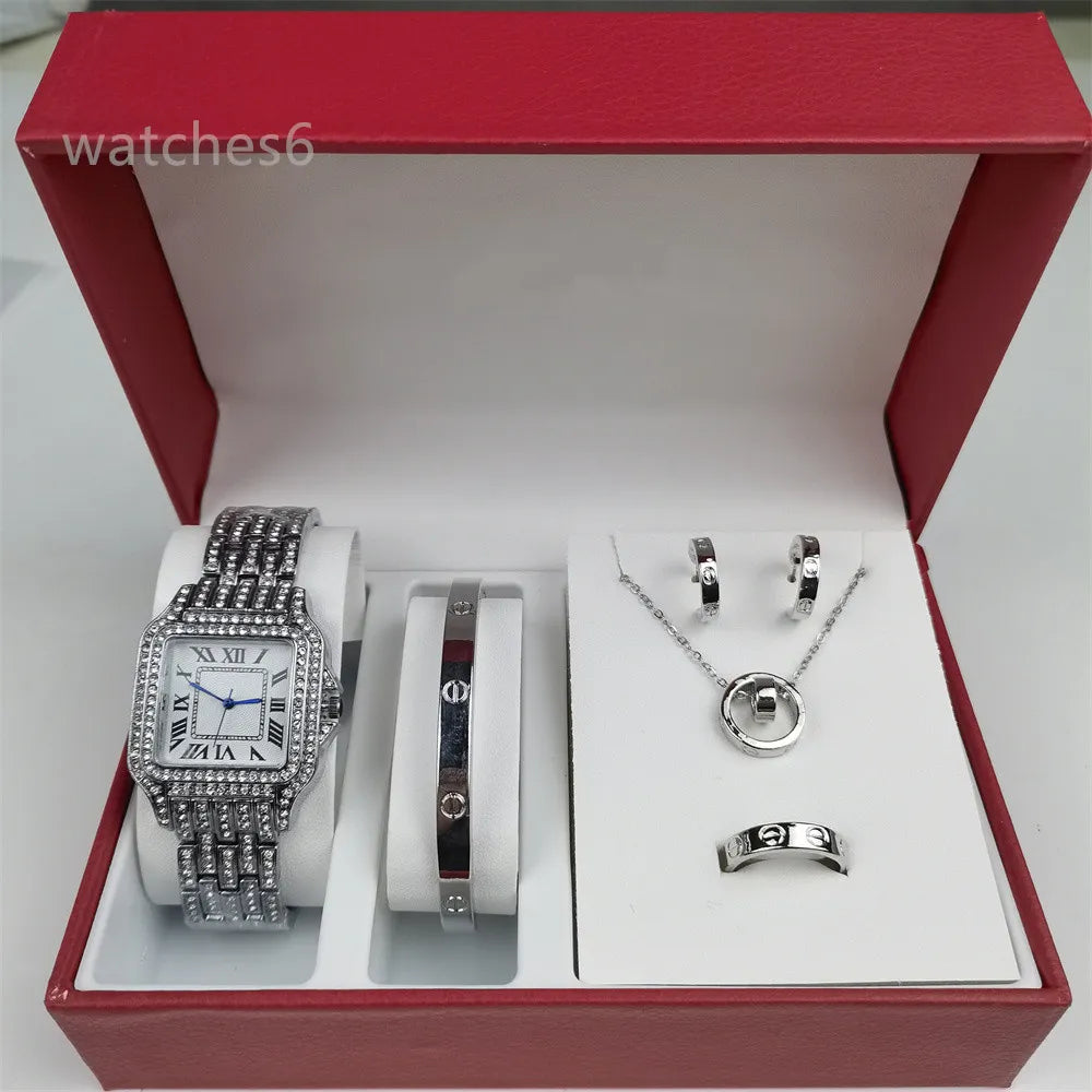 Luxury Diamond-Studded Wristwatch – Timeless Elegance for Women