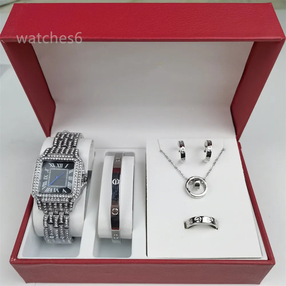 Luxury Diamond-Studded Wristwatch – Timeless Elegance for Women