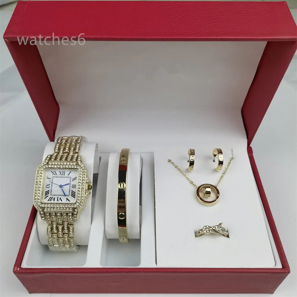 Luxury Diamond-Studded Wristwatch – Timeless Elegance for Women
