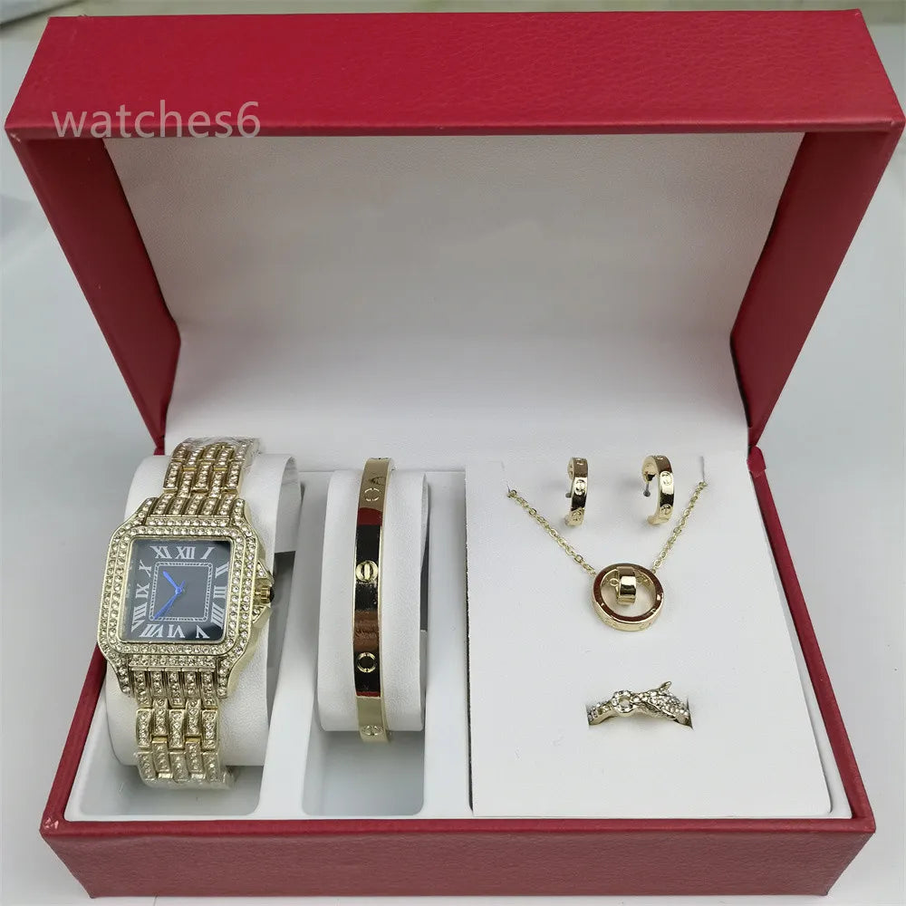Luxury Diamond-Studded Wristwatch – Timeless Elegance for Women