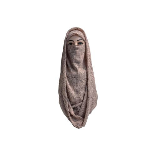Elegant Printed Ninja Nector Hijab with Matching Niqab – AURA WEARS